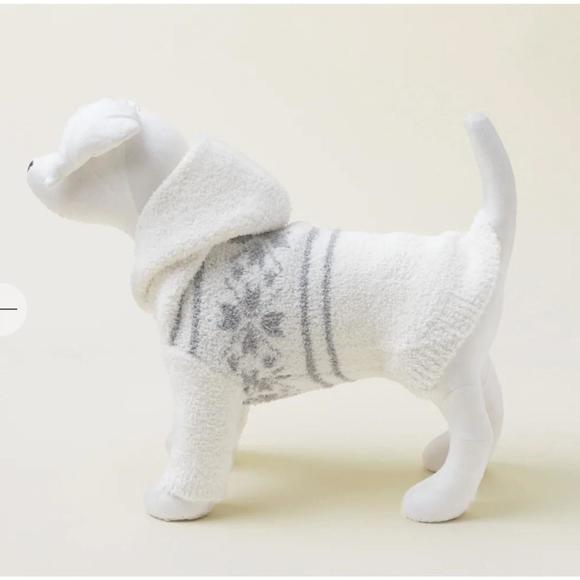 BAREFOOT DREAMS Other - NEW BAREFOOT DREAMS cozychic™ alpine pet hoodie in cream-grey